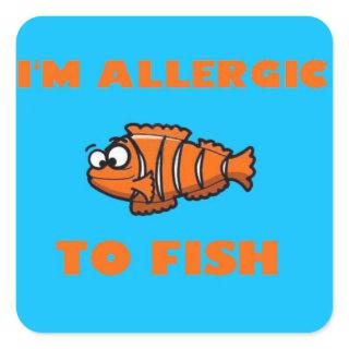 clown fish allergy alert sticker