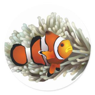 Clown Fish Classic Round Sticker