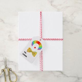 Clown with Rainbow Wig Birthday Gift Tags