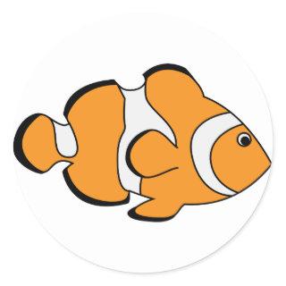 Clownfish Classic Round Sticker