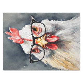 Cluck Couture: Fashionable Chicken in Decoupage Tissue Paper