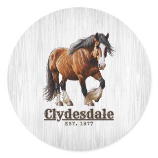 Clydesdale Horse Stickers