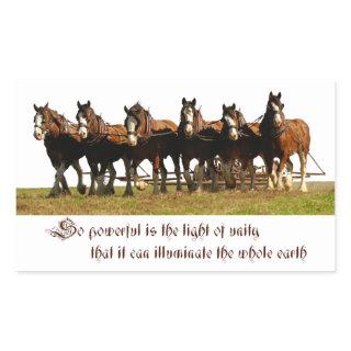 Clydesdales Rectangular Sticker