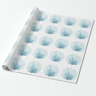 Coastal Aqua Scallop Seashell