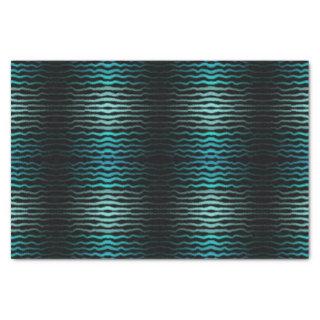 Coastal Beach Salty Turquoise Waves Abstract Art  Tissue Paper