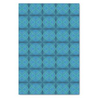 Coastal Beach Salty Waves Pattern On Black  Tissue Paper