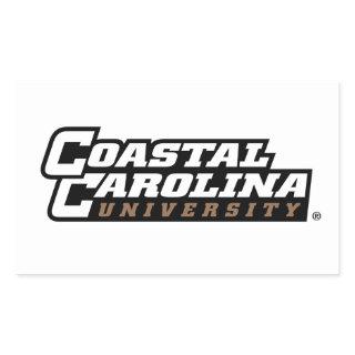 Coastal Carolina University Wordmark Rectangular Sticker