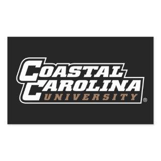 Coastal Carolina University Wordmark Rectangular Sticker