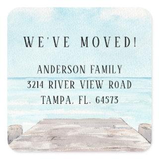 Coastal New Home Address Label Sticker