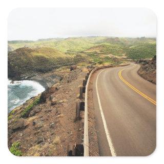 Coastal Road Square Sticker