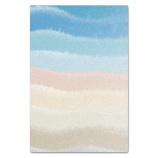 Coastal Shoreline Salty Waves  Tissue Paper
