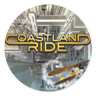 Coastland Ride - On Top Of The World CD Cover Classic Round Sticker