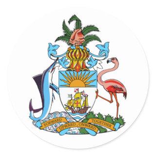 Coat of arms - Bahamas Classic Round Sticker