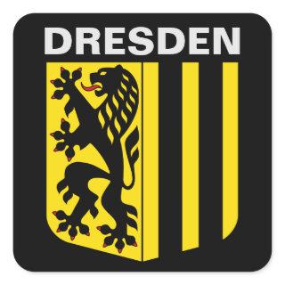 Coat of Arms of Dresden, Germany Square Sticker