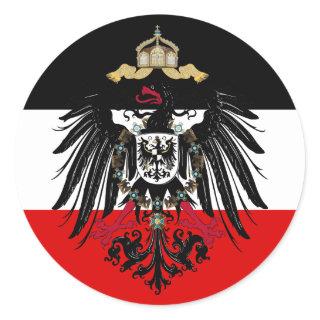 Coat of Arms of German Empire Classic Round Sticker