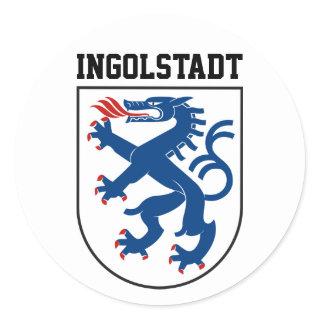 Coat of Arms of Ingolstadt, Bavaria - GERMANY Classic Round Sticker