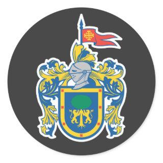 Coat of Arms of Jalisco, Mexico Classic Round Sticker