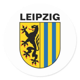 Coat of Arms of Leipzig, Germany Classic Round Sticker