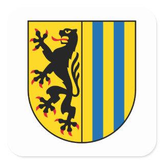 Coat of Arms of Leipzig, Germany Square Sticker
