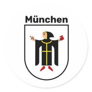 Coat of Arms of Munich Classic Round Sticker