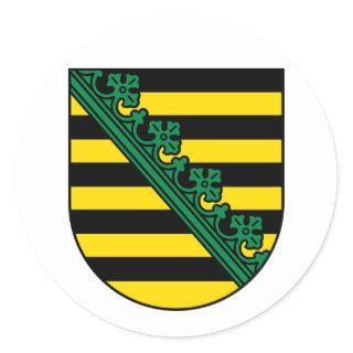 Coat of Arms of Sachsen (Saxony), GERMAN Sticker