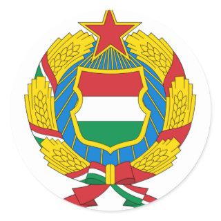 Coat of Arms of the Communist Hungary Classic Round Sticker