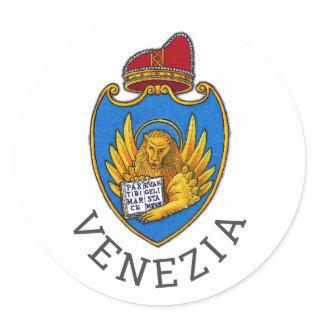 Coat of Arms of Venice, Italy Classic Round Sticker