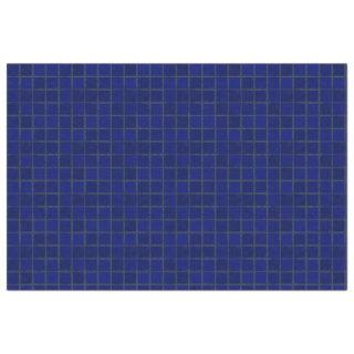 Cobalt Blue Tiles Decoupage Background Tissue Paper
