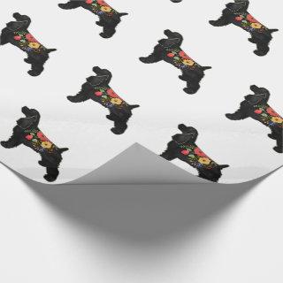Cocker Spaniel Dog Breed Bohemian Floral Saddle