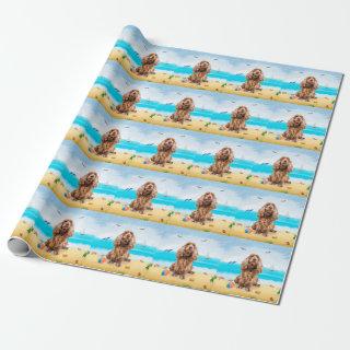 Cocker Spaniel Dog on Beach