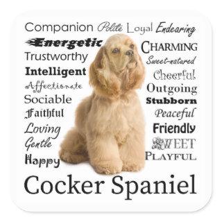 Cocker Spaniel Traits Stickers