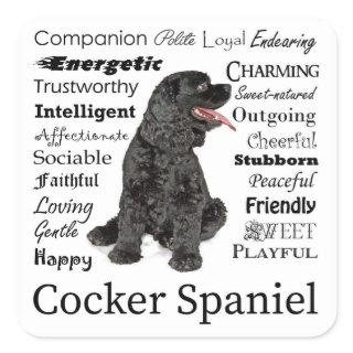 Cocker Spaniel Traits Stickers