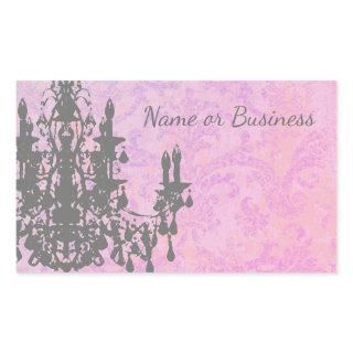 Coco Chandelier - CHANGE COLOR / SHAPE / SIZE Rectangular Sticker