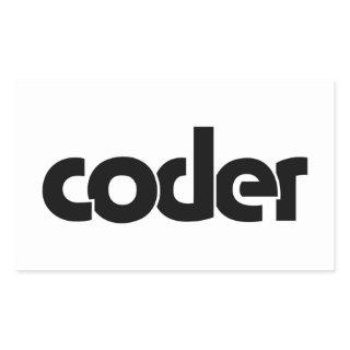 Coder Rectangular Sticker