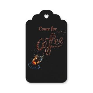 coffee  aromatic  foil gift tags