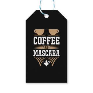 Coffee Art Coffee And Mascara Gift Tags
