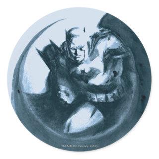 Coffee Batman Classic Round Sticker