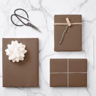 Coffee Brown Solid Color   Sheets