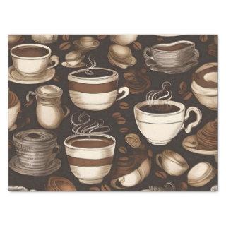 Coffee Cups Decoupage /  Tissue Paper