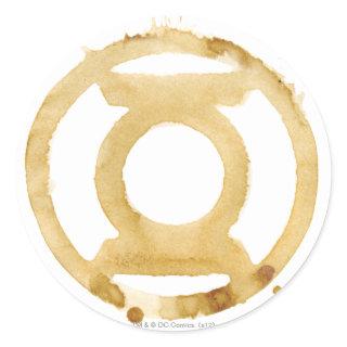 Coffee Lantern Symbol Classic Round Sticker