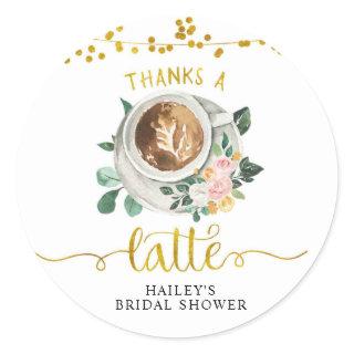 Coffee Love Is Brewing Thank You Sticker