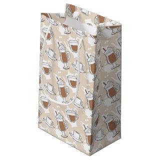 Coffee, sweet pattern small gift bag