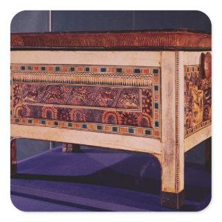 Coffer from the Tomb of Tutankhamun Square Sticker