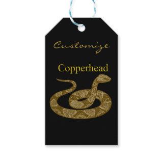 Coiled Copperhead Snake Thunder_Cove Gift Tags