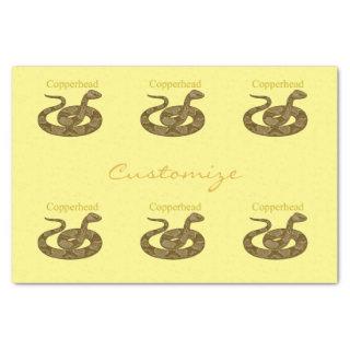 Coiled Copperhead Snake Thunder_Cove Tissue Paper