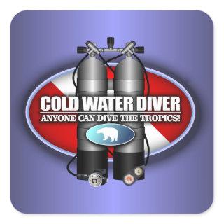 Cold Water Diver (ST) Square Sticker
