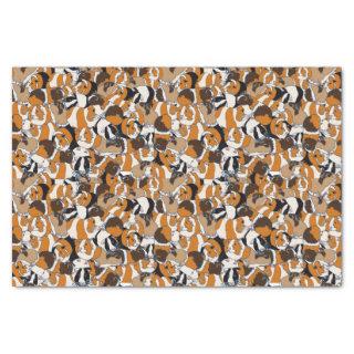 Collage of Guinea Pigs Illustrations Patterned Tissue Paper