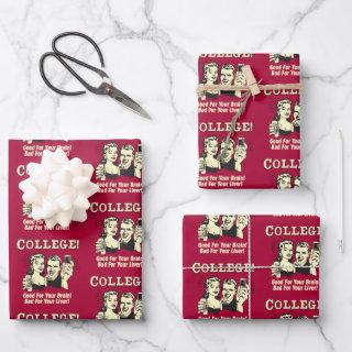 College: Good For Brain Bad For Liver  Sheets