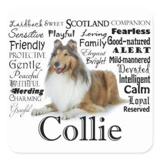 Collie Traits Stickers