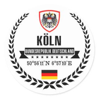 Cologne Classic Round Sticker